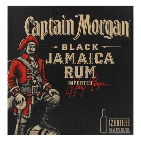 Captain Morgan Black Jamaica Rum 750ml x 12 | PnP