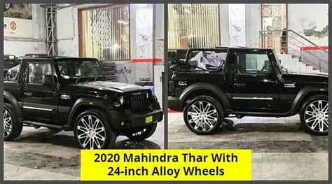 Check Out This Convertible Mahindra Thar With 24 Inch Alloy Wheels