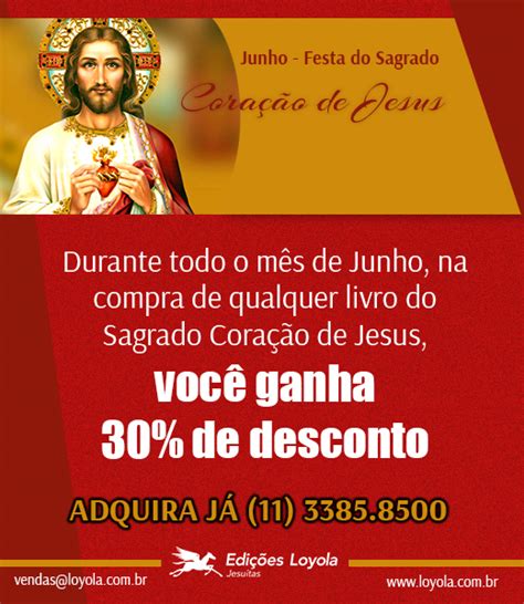 Promoção Mês do Sagrado Coração de Jesus Edições Loyola