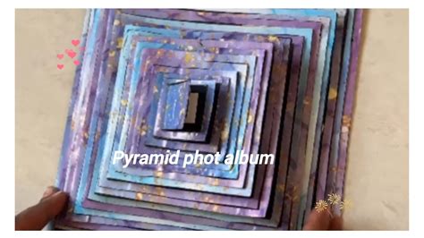 How To Make Pyramid Photo Album Pyramid Card Making Step By Step