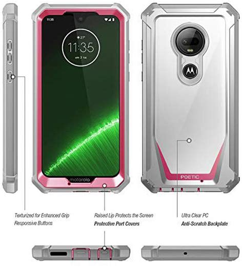 Poetic Full Body Hybrid Shockproof Bumper Cover Built In Screen Protector Guardian Series