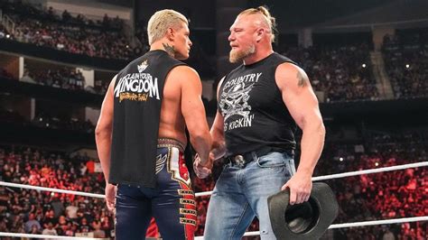 Backstage Update On Brock Lesnar And Cody Rhodes Match At Wwe