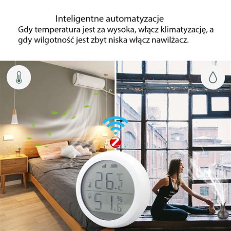 Czujnik Temperatury I Wilgotno Ci Lcd Zigbee Tuya Czujniki