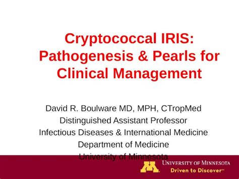 Pptx Cryptococcal Iris Pathogenesis And Pearls For Clinical Management Dokumentips