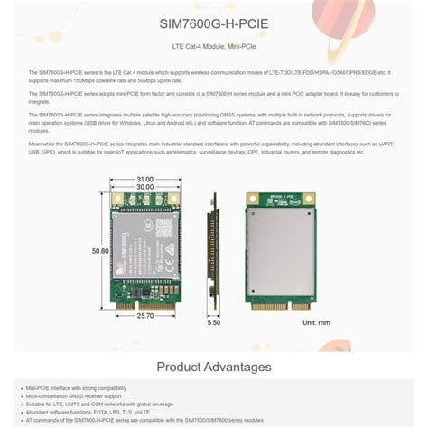 Sim G H Pcie Simcom Original G Lte Cat Module Support Global