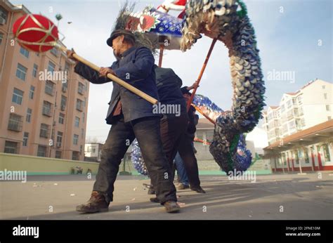 Chinese Dragon Lantern Dance Stock Photo Alamy