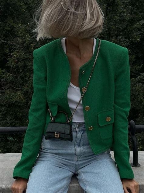 Жакет в стиле Шанель: тренд сезона | Fashion outfits, Tweed jacket ...