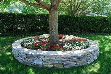 Beautiful Raised Flower Bed Stone Border 19 Onechitecture