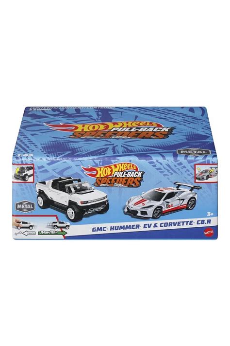 Mattel Hot Wheels Set Masinute Metalice Pull Back Gmc Hummer Ev Si Corvette C R Trendyol