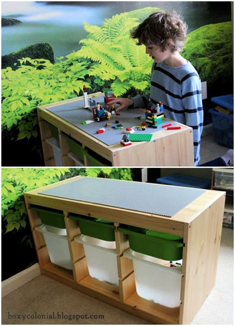 25 Homemade DIY Lego Table Ideas with Storage