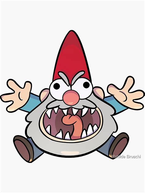 Angry Schmebulok Gravity Falls Gnome Sticker For Sale By Matilde