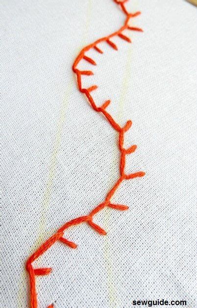 Feather Stitch ( 4 Variations ) Embroidery Sewing Tutorials - SewGuide