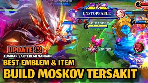 ITEM BUILD MOSKOV TERSAKIT 2024 TERBARU MOSKOV GAMEPLAY MOBILE LEGENDS