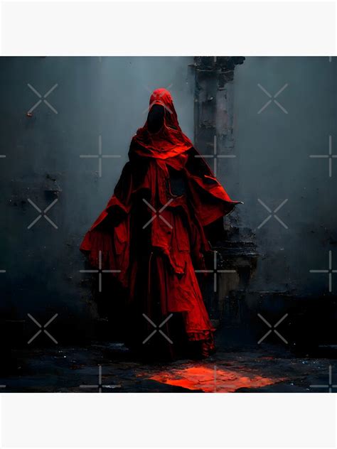 Red Hooded Red Cloaked Figure Sticker For Sale By Chief A Redbubble