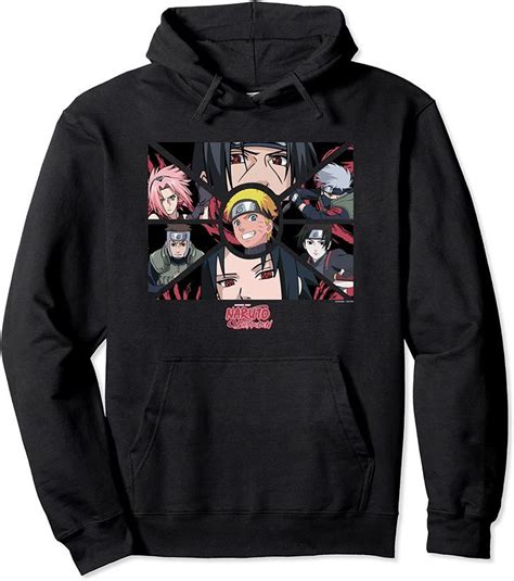 Naruto Shippuden Group Panels Pullover Hoodie Hoodies Pullover