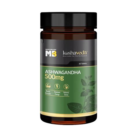 Muscleblaze Koshaveda Ashwagandha 500mg 60 Tablets Ayurveda For