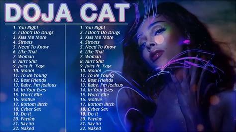 Doja Cat Greatest Hits Full Album Best Songs 🎤 Of Doja Cat Playlist 2021 Youtube