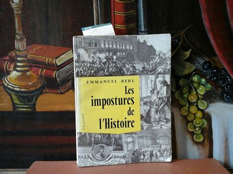 Les Impostures De L Histoire Von BERL EMMANUEL Brochure Originale