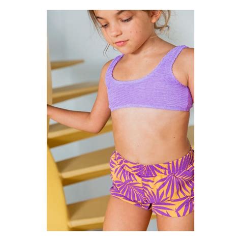 Bonjour Smocked Bikini Purple Smallable