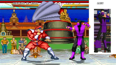 Rain Vs M Bison SF VS MK Epic Fight YouTube