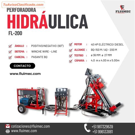 Perforadora Hidraulica Fl Equipo De Facil Adaptacion Interio