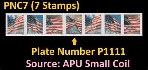 US Flag Forever PNC7 APU P1111 From Small Coil MNH 2024 United