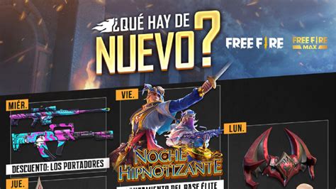 Free Fire Agenda Semanal Del 29 De Septiembre Al 4 De Octubre Con