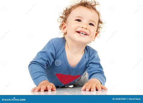 Kid Laying Down and Smiling Stock Photo - Image of isolated, male: 20287000