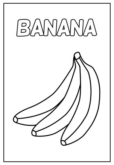 Bananas Para Colorir Desenhos Imprimir Banana Para Colorir