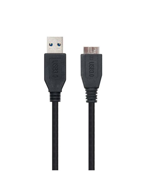 Nanocable Cable Usb Tipo A M Micro B M Negro M