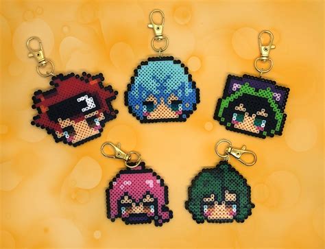 Sk8 Anime Perler Bead Charms Perler Art Fuse Beads Etsy Canada