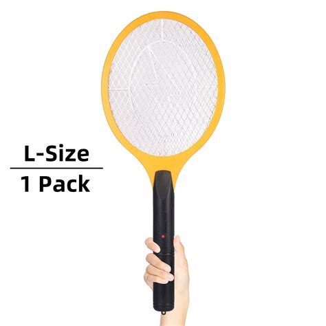 Electric 3000 Volt Fly Swatter Handheld Bug Zapper Racket For Indoor