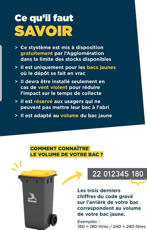 Un Syst Me De Fermeture Pour Bacs Jaunes Mairie De Tollevast