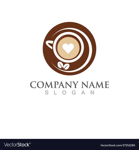 Coffee Logo Template Royalty Free Vector Image