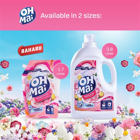 Oh Mai Laundry Liquid Detergent Garden Fresh 38l Oh Mai