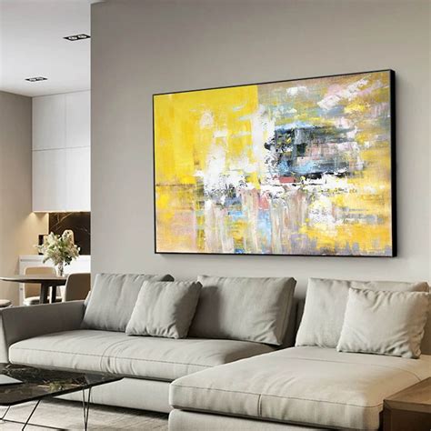 Oversized Wall Art Canvas Large Abstract Painting on - Etsy