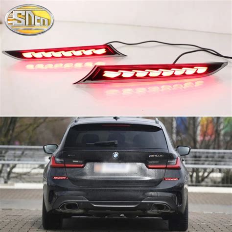 For Bmw G20 G28 330i 340i M340d 3 In 1 Functions 12v Led Bumper Light Rear Fog Lamp Brake Light