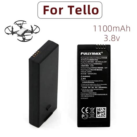 Inteligente Voo Baterias Pack Para DJI Tello 3 8V 1100mAh Bateria De L