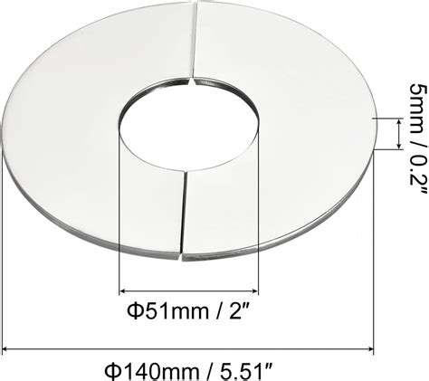 Buy Uxcell Wall Split Flange 201 Stainless Steel Round Escutcheon