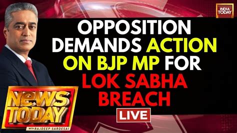 Rajdeep Sardesai Live Opposition Slams Bjp Over Parliament Attack