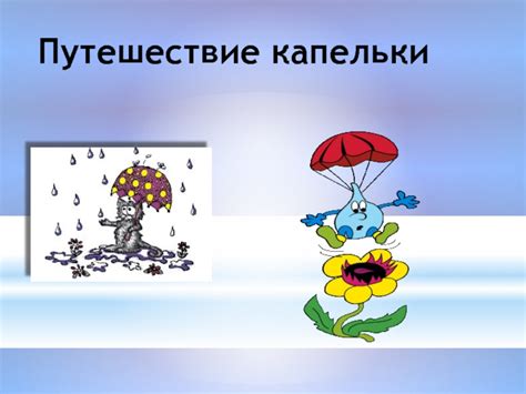 Путешествие капельки презентация, доклад