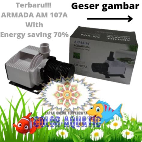 Jual Armada Am A Pompa Celup Kolam Ikan Aquarium Low Watt Shopee