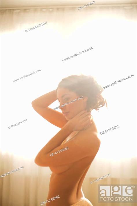 Nude Woman Covering Her Breasts Stock Photo Picture And Royalty Free