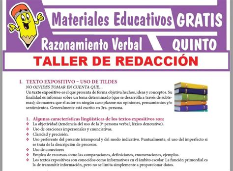 Los Textos Expositivos Para Quinto Grado De Secundaria ≫ Gratis