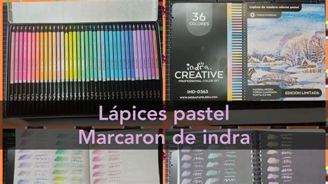 Lapices PASTEL MACARON INDRA Creative Profesional Color Set 36pz