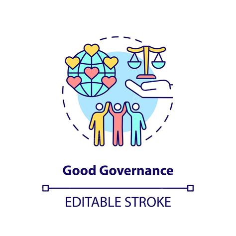 Good Governance Concept Icon Editable Alliance Vector Vector Editable Alliance Vector Png And