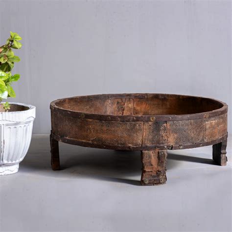 Reclaimed Teak Coffee Table Chisel And Log