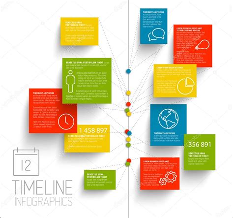 Infographic Timeline Report Template Stock Vector Image By Orson