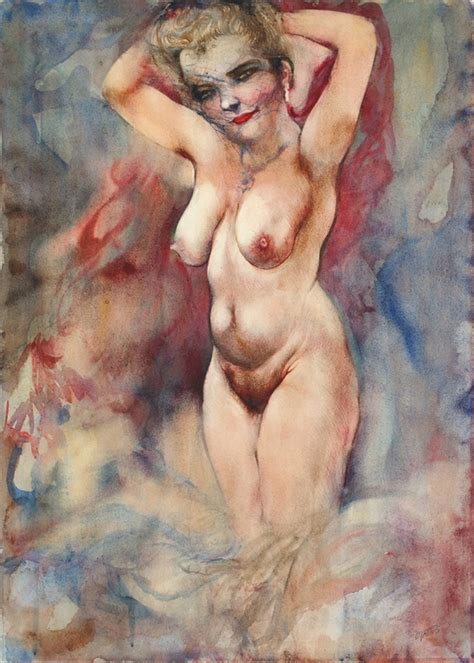 Standing Female Nude By George Grosz On Artnet Auctions