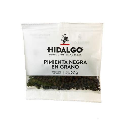 Pimienta Negra En Grano 20gr Hidalgo